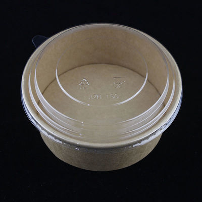 Makanan Container Brown Kraft Paper Bowl, Single Wall 750ml Kraft Salad Bowl