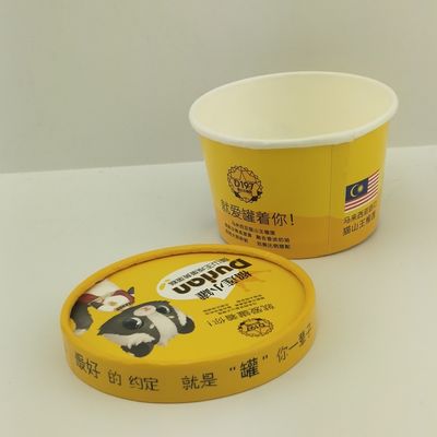 Tutup kertas Custom Cetak Kertas Es Krim Cangkir Pencetakan Takeaway Container 8oz 250ml cangkir kertas