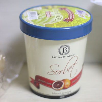 Eco Friendly Ice Cream Paper Cup Dengan Tutup 16oz 475ml Frozen Yogurt Container