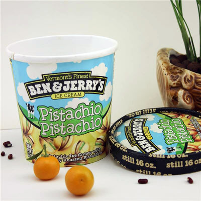 475ml Ice Cream Paper Cup Dengan Tutup