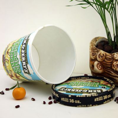 475ml Ice Cream Paper Cup Dengan Tutup
