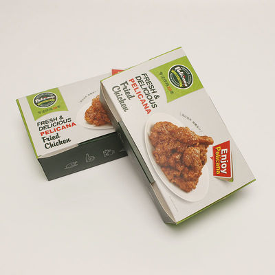 Kantong Pengemasan Makanan sekali pakai Kraft Snack Lacquering Take Away Container
