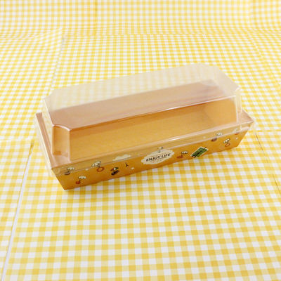 Custom Printed Bakery Packaging Box Bentuk Kapal Kontainer Kertas Kue yang Dapat Terdegradasi