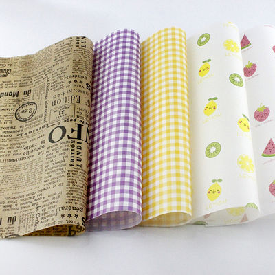 Tissue Paper Printing Paper Napkin Daur Ulang Bakery Packaging Tahan panas