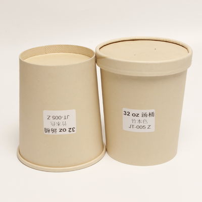 Cangkir sup yang tahan kebocoran yang bisa dicetak, kertas 8 oz Cangkir sup dengan tutup