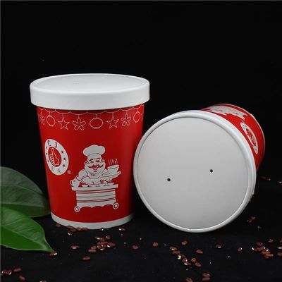 12oz cangkir sup sekali pakai dengan tutup