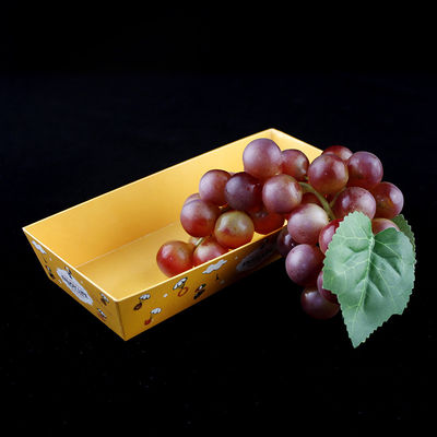 Takeaway Bakery Packaging Box Sandwich Container Paper Dengan Tutup Plastik