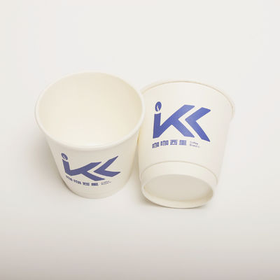 Custom Printing Drinking Paper Cup Dengan Tutup PP 8 Oz 250ml sekali pakai Hollow