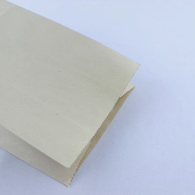 Tas Kertas Kraft Daur Ulang Biodegradable Bagian Bawah Datar Dengan Genggam yang Melengkung