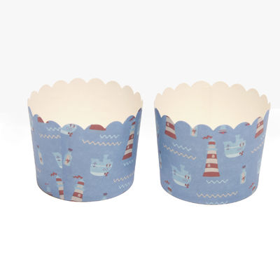 Makanan Kelas Cupcake Paper Cups, Kompostable Baking Cake Paper Case Dengan Logo