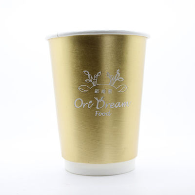 Secangkir kertas minum sekali pakai 450ml Bulat Ringan Custom Printed