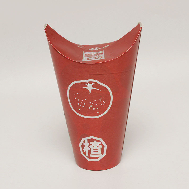 Custom Food Disposable Packaging Box Paper Take Out Popcorn Cangkir Ceker
